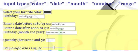 Διάφοροι τφποι