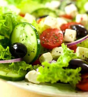 ..8,00 Lettuce, fresh cut tomatoes, cucumber, ham, boiled egg, gouda cheese, greek olives and special sauce. Σαλάτα του σεφ.