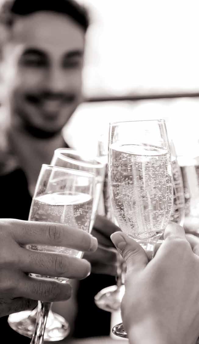 SPARKLING WINES - CHAMPAGNES 750ml Moet & Chandon - 130 Moet & Chandon Rose - 160 Veuve Clicquot Brut - 130 Prosecco Borgo San Leo, Zonin - 32 Italy,