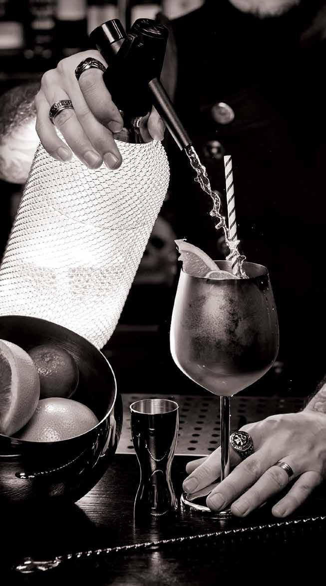 Mojito White Rum, fresh lime, mint, sugar and soda - 13 Cosmopolitan Vodka, cranberry juice, lime juice, triple sec - 13 COCKTAILS Caipirinha Cachaça, fresh lime and sugar - 13 Frozen Daquiri Rum,