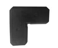 corner for sash 74-301, 74-302 Πλαστική γωνία