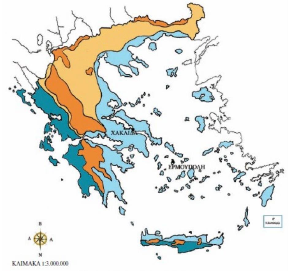 χειμώνες, δροσερά καλοκαίρια και βροχές όλες τις εποχές.