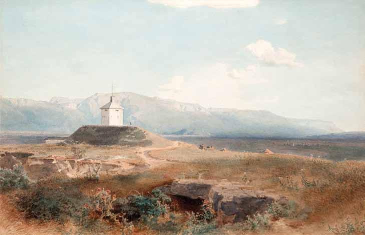fridrix frisi. navtobis WaburRili groznosa da umakoi iurtas Soris. qaraldi. akvareli. zoma: 31X47,5 sm.