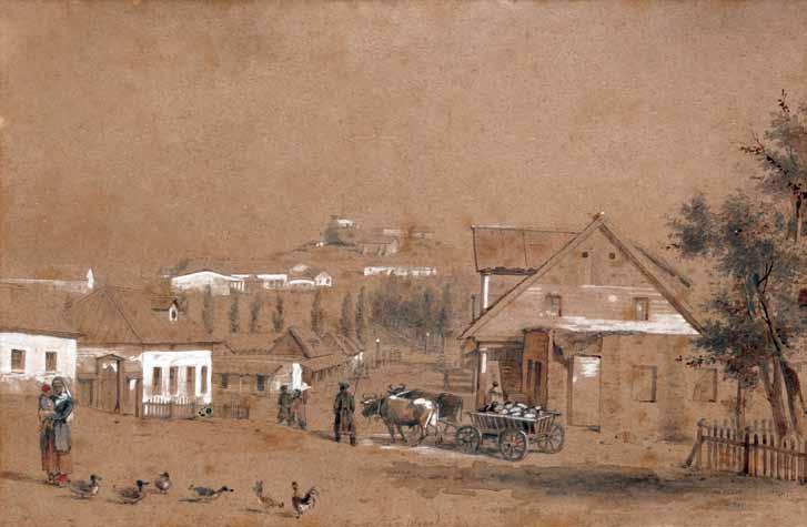 georg vilhem timmi. Temir xan Sura. Ramis gasatevi. 19-20 noemberi. qaraldi. akvareli. zoma: 24X15,5 sm.