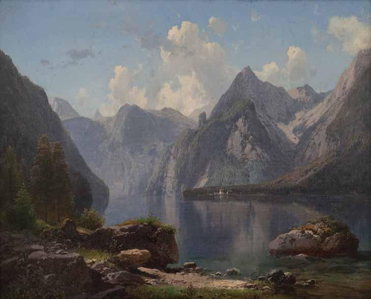 adalbert vaageni. samefo tba germaniasi (Königsee) tilo, zeti. zoma: 66,5X52 sm.