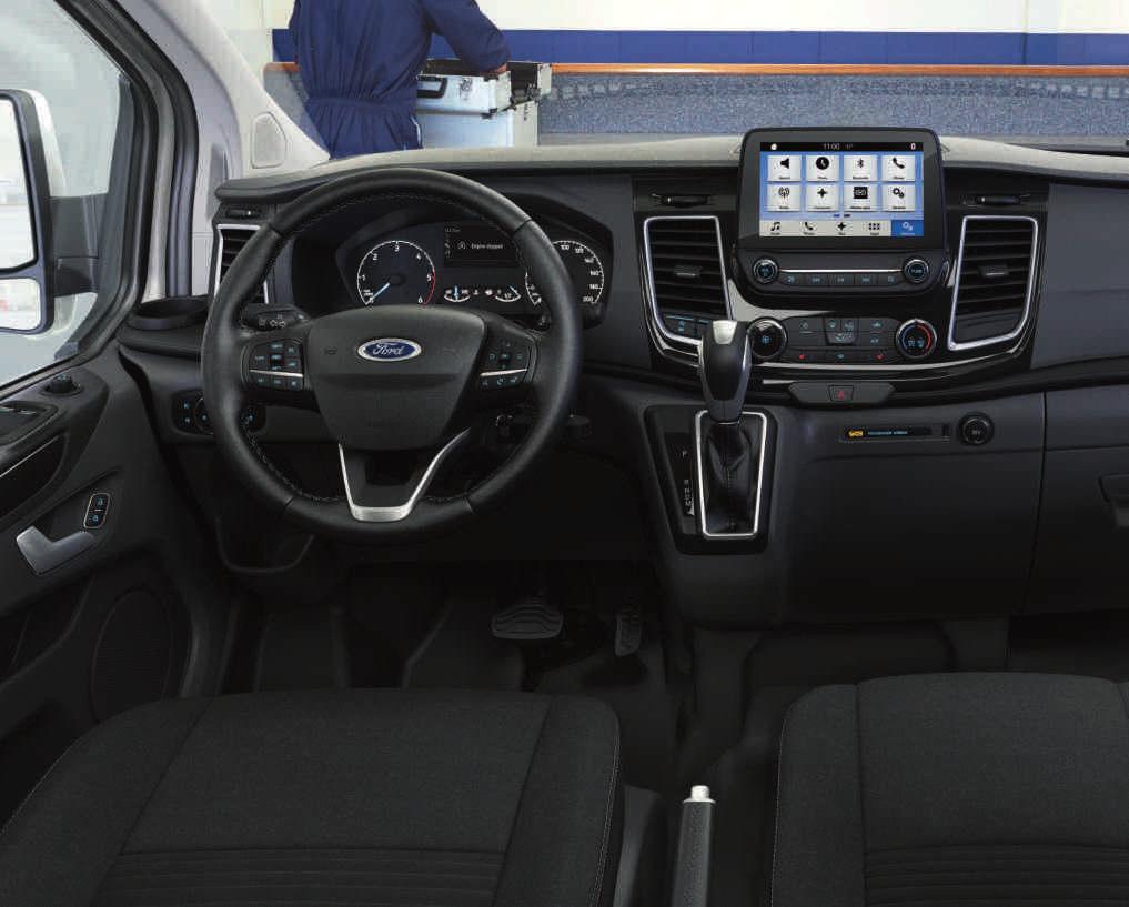 Εσωτερικό 4-5 Χώρος γραφείου Το εξαιρετικό νέο Ford Transit Custom δημιουργεί νέα δεδομένα για τα οχήματα της κατηγορίας του.