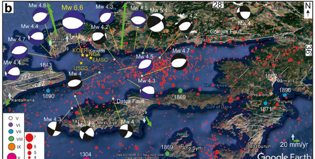 ΣεισμόςBodrum-Κω Mw6.6, 20/7/2017 Ocakoglu et al.