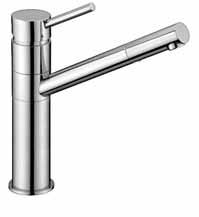Einhand-Küchenarmatur mit schwenkbarem uslauf mit flexiblen nschlussschläuchen Single lever sink mixer swivel spout