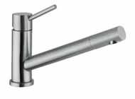 nschlussschläuchen Single lever sink mixer with pull-out spray swivel spout flexible hoses Mitigeur d'evier douchette extractible avec bec mobile et flexibles d'alimentation 44-029-09