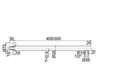 Wandarme Barin Wandarm/Shower arm/bras de douche 400 mm 25-056.400-01 92,50 500 mm 25-056.500-01 95,00 quastick Wandarm/Shower arm/bras de douche 300 mm 25-012.300-01 82,00 350 mm 25-012.