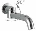 die Wandmontage Wanneneinlauf schwenbar für die Wandmontage Swivel bathtub spout for wall mounting Swivel bathtub spout for wall mounting Bec à corps caché à