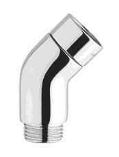 Zubehör Brausebogen Brausebogen 1/2" F x 1/2" M 1/2" F x 1/2" M 50 mit Mutter/with screw nut avec écrou 80-123-01