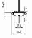 Standsysteme Komplett Neu Borris bestehend aus/consisting of/consistant en: Ela 250 mm Thermostatarmatur mit Sicherheitssperre 43-009-01 568,80 38, integriertem Umsteller Handbrause Rina 3,