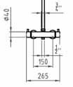 Standsysteme Komplett Caden bestehend aus/consisting of/consistant en: Bel-ir 250 mm 43-003-01 992,00 Thermostatarmatur mit Sicherheitssperre Bel-ir 300 mm 38, integriertem Umsteller Handbrause