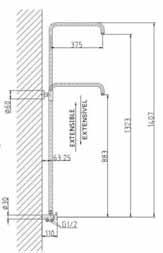 Standsystemzubehör Bellevue Brausehalter höhenverstellbar, mit Umsteller Shower holder adjustable, with diverter Support de douche réglable, avec inverseur 04-100-01 404,10 quasquare Brausehalter