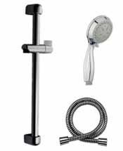 (5-fach verstellbar), Brauseschlauch (021) Sliding bar IVO 900 mm, hand shower Malia 5, hose barre coulissante, Ivo 900 mm, douchette Malia 5 (5 jets différents), flexible 21-019-01 103,60