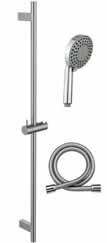 (5-fach verstellbar), Brauseschlauch (025) Sliding bar Sol 900 mm, hand shower Talina 5, hose barre coulissante, Sol 900 mm, douchette Talina 5 (5 jets différents), flexible 21-009-01 103,60 Glenn