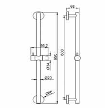 Wandstangen Nolen Wandstange Sliding bar Barre coulissante Ø 20 mm len Wandstange Sliding bar Barre coulissante Ø 19 mm 700 mm 900 mm 20-022-01 142,20 20-023-01 136,30 quastff Sarp Wandstange