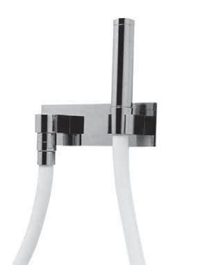 Wellness Kneippgarnitur Jana Komplett-Set bestehend aus Wandhalterung mit Wandanschlussbogen 1/2" und Schlauchhalter,