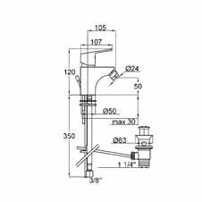 flexible nschlussschläuche Single lever bidet mixer with