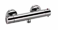 Thermostatarmatur Bellevue 4 3/4" ufputz-thermostatbrausearmatur ohne Brausegarnitur 1/2" Thermostatic exposed shower mixer without shower set Mitigeur thermostatique de douche sans garniture de