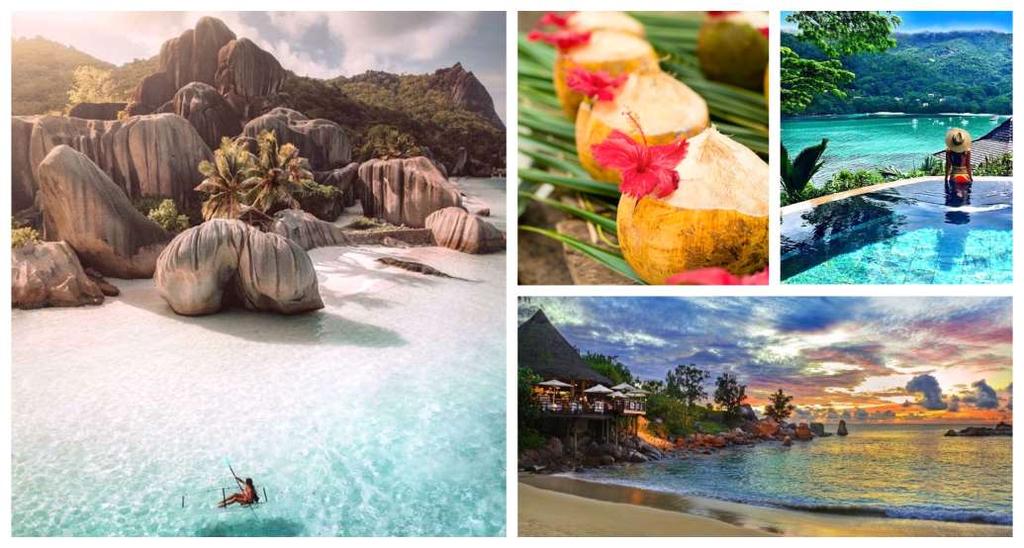 Seychelles Το αρχιπέλαγος των 11 νησιών στον Ινδικό ωκεανό ανατολικά της Τανζανίας με υπέροχες παραλίες και διάφανα νερά αποτελεί τον πρώτο και πιο δημοφιλή προορισμό εδώ και δεκαετίες.