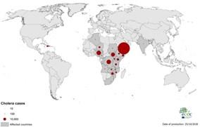 περιοχή Mpumalanga, με μέτρια αύξηση επιβεβαιωμένων κρουσμάτων ελονοσίας να παρατηρείται στο Kruger National Park και σε ιδιωτικά θέρετρα. Έως τις 9 Μαρτίου 2018 αναφέρθηκαν 2 κρούσματα ελονοσίας (P.