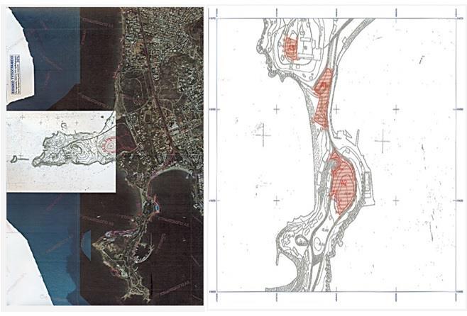 Figure 26, Topographic Map of the Declaration of Astir, Vouliagmeni (Law 402/2013) The second example