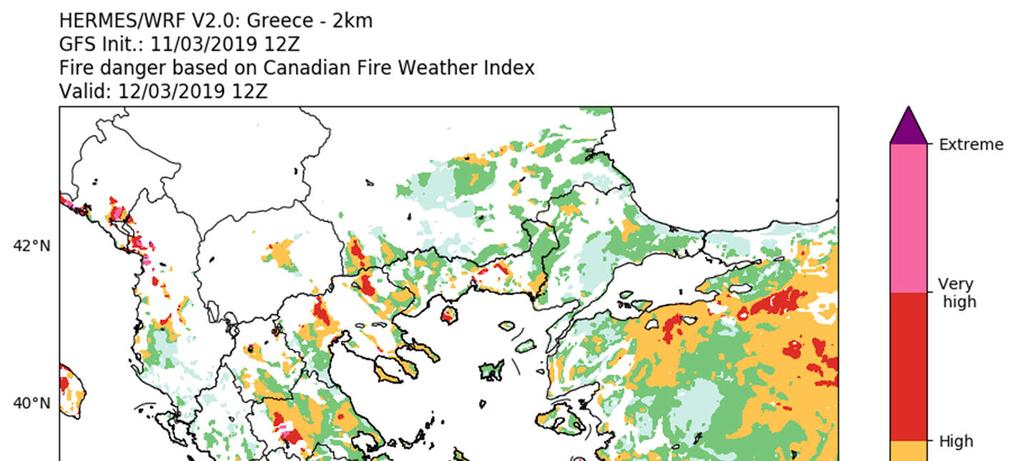 Δείκτες κινδύνου [1] Παροχή 3-ήμερων προγνώσεων 6 δεικτών