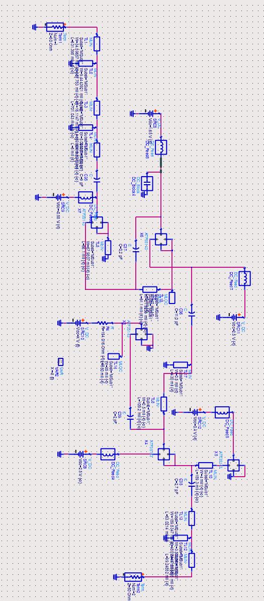 Σχ.4.9 Κύκλωμα LNA με