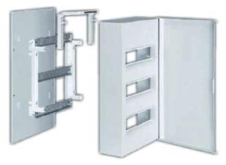 Εξωτερικοί Πίνακες Διανομής ΟΛΥΝΘΟΣ (LΤ) IP30 ΕΝ 62208 Τεχνικά στοιχεία θερμοπλαστικών εξωτερικών πινάκων διανομής με πόρτα και πλάτη 12-36 θέσεων αυτομάτων ασφαλειών (πάχους 17,5mm) Πλαστική πλάτη