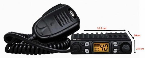 CB Αυτοκινήτου CRT 6900 Πεξηνρή ζπρλνηήησλ 28.000-29.700 MHz - HF 10 Meter Band. AM / FM / SSB / CW. Πεξηνρή ζπρλνηήησλ 25.615-30.105 MHz (HR-5500EX version κόλν).