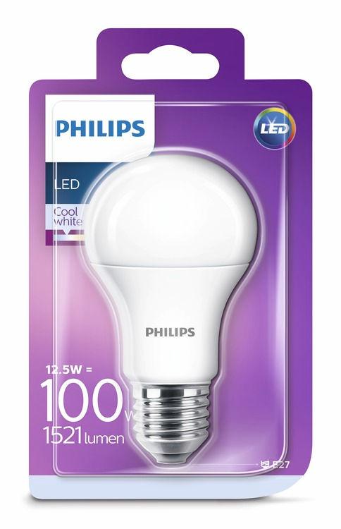 PHILIPS LED Λαμπτήρας E27 Ψυχρό λευκό Χωρίς ρύθμιση έντασης Δυνατός φωτισμός LED κορυφαίας ποιότητας Οι λαμπτήρες LED της Philips παρέχουν εκπληκτικό,