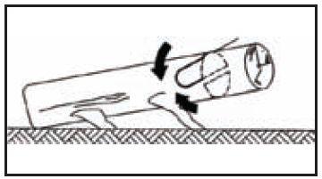LIMBING Limbing a tree is the process of removing the branches from a fallen tree. Do not remove supporting limbs (A) until after the log is bucked (cut) into lengths (Fig. 3).