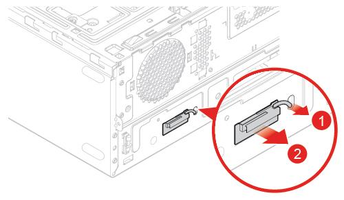 Σχήμα 77. Αφαίρεση της μπροστινής κεραίας Wi-Fi Σχήμα 78. Εγκατάσταση της μπροστινής κεραίας Wi-Fi 4. Ολοκληρώστε την αντικατάσταση.