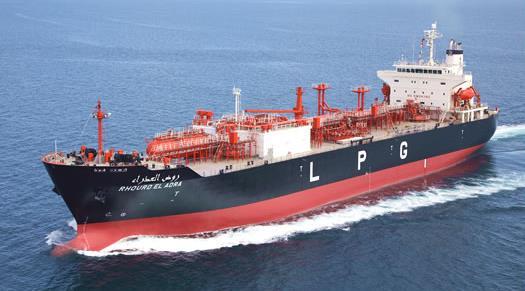 (Liquified Petroleum Gas) : μεταφορά υγροποιημένων αερίων προϊόντων πετρελαίου. Πλοία L.N.G. (Liquified Natural Gas) : μεταφορά φυσικών υγροποιημένων αερίων.