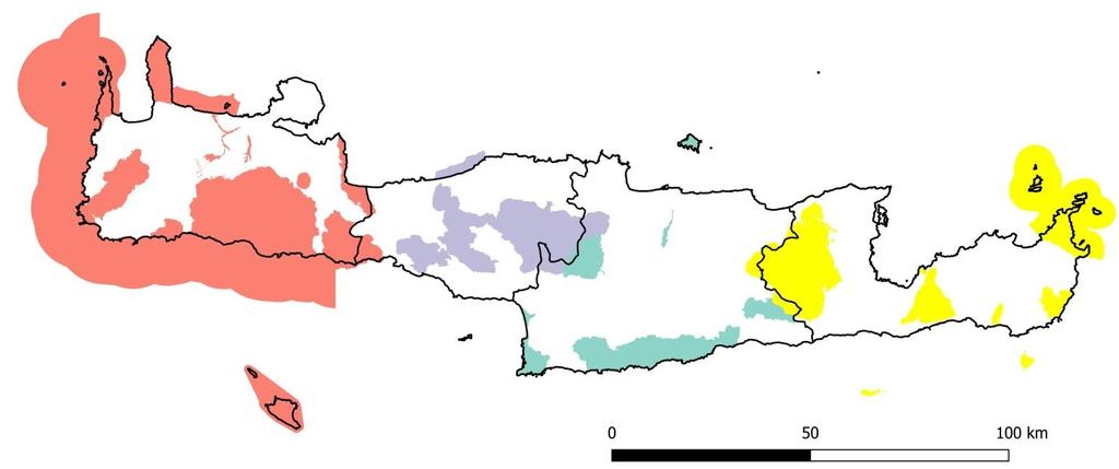 Κάλυψη Δικτύου NATURA 2000 - Κρήτη N. Χανίων 23 ΠΕΡΙΟΧΕΣ N.