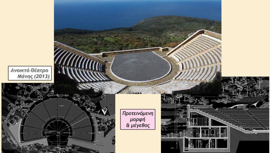Η ορχήστρα έχει τη δυνατότητα να προεκταθεί προς τα βορειοδυτικά, διαμορφώνοντας έτσι μεγαλύτερο ωφέλιμο χώρο σκηνής για τη φιλοξενία παραστάσεων με μεγαλύτερες σκηνικές απαιτήσεις.