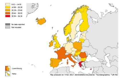21,9 DDD ανά 1000 κατοίκους ανά ημέρα.