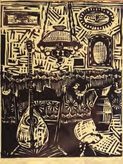 (2) 40-50 2088 ΑΣΤΕΡΙΑΔΗΣ ΑΓΗΝΩΡ (1898-1977) Ξυλογραφία, δοκίμιο του καλλιτέχνη.