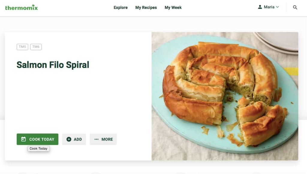 31 31. Πατώντας το «Cook Today» η συνταγή θα μπει κάτω από το «My Week» στη σημερινή μέρα. 32.