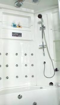 connector Speaker Underwater light Top light Drain Ηλεκτρονικός Θάλαμος. Μπανιέρα Υδρομασάζ & Σύστημα Ατμόλουτρου. Ακρυλικό φύλλο LUCITE.