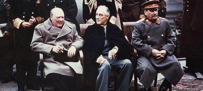 Η ΔΙΑΣΚΕΨΗ ΤΗΣ ΓΙΑΛΤΑΣ ΜΕΣΑ 20 ου ΑΙΩΝΑ Από 4 έως 11 Φεβρουαρίου του 1945 ο Πρόεδρος των ΗΠΑ Ρούζβελτ, ο ηγέτης της ΕΣΣΔ Στάλιν και ο Βρετανός Πρωθυπουργός Τσώρτσιλ, συναντήθηκαν στην Γιάλτα της