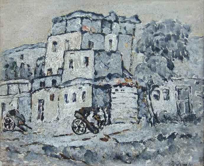 11 11. ΑΡΓΥΡΟΣ Ουμβέρτος (1884-1963) Παραθαλάσσιο τοπίο Λάδι σε ξύλο 35 50 εκ υπγρμ κ.