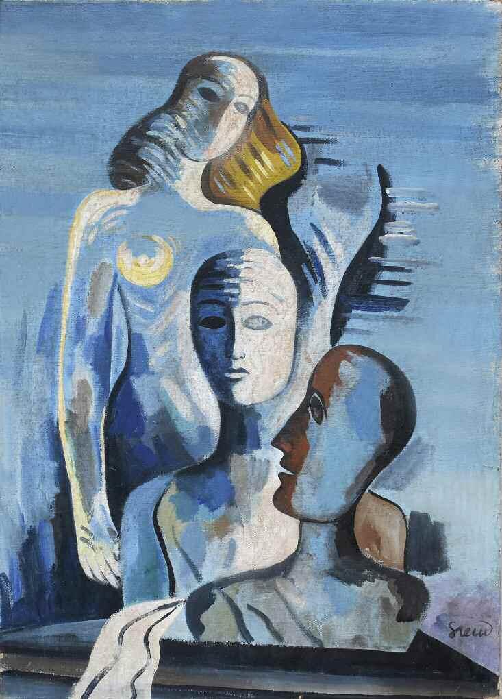 35. ΣΤΕΡΗΣ Γεράσιμος (1898-1987) Χωρίς τίτλο πδ 1930 Λάδι σε καμβά 70 51 εκ υπγρμ κ.δ STERIS Gerasimos (1898-1987) Without title c1930s Signed oil on canvas 70 51 cm 2.500-3.