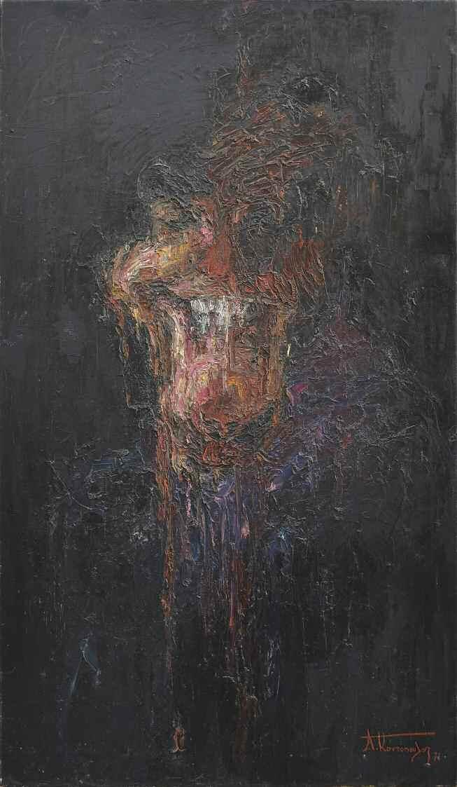 49. ΚΟΝΤΟΠΟΥΛΟΣ Αλέκος (1904-1975) Έιρήνη 1971 Λάδι σε καμβά 120 70 εκ υπγρμ κ.δ 2.000-3.000 CONDOPOULOS Alecos (1904-1975) Irene 1971 Signed oil on canvas 1.20 70 cm ΠΡΟΕΛ/PROV.