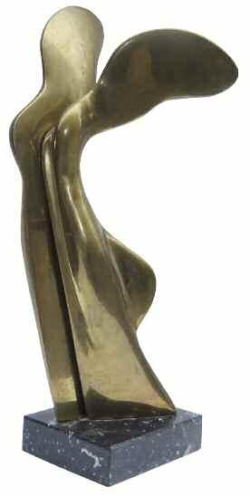 10/100 400-600 ZONGOLOPOULOS Georgios (1903-2004) Olympic rings Signed and limited to10/100 sculpture17 16 cm made