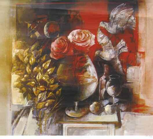 50 64 εκ 1 NO RESERVE / ΕΛΕΥΘΕΡΟ PRASSINOS Marios (1916-1985) Composition 1970 Hand signed ltd ed.