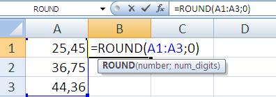 12. Συνάρτηση Round 1. Κλικ στο κελί π.χ. Β1 3. Κλικ AutoSum 4. Κλικ More Functions 5. Or select category: Επιλέγουμε All 6. Select a function: Κλικ ROUND 7.