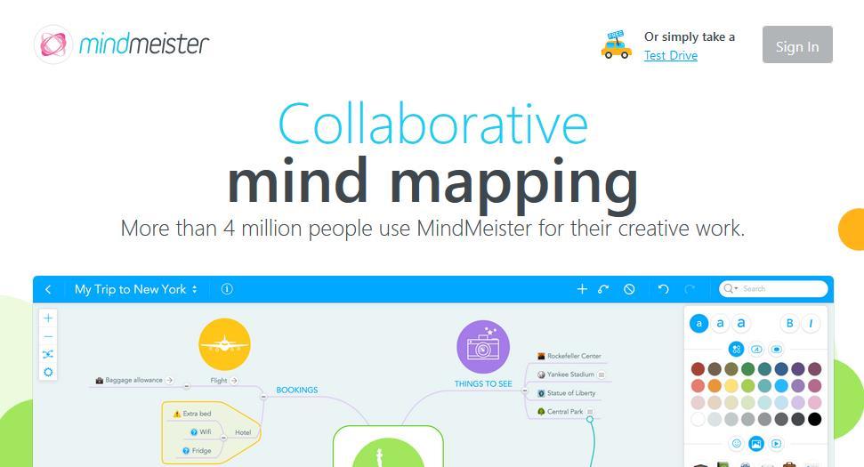 eργαλεία Φυσικών Επιστημών 4.2.6 Mindmeister Το Mindmeister είναι ένα συνεργατικό εργαλείο δημιουργίας και επεξεργασίας εννοιολογικών χαρτών.